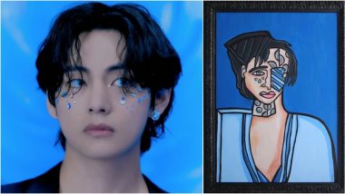 BTS V aka Kim Taehyung Is a Fan of 11-Year-Old Artist, Shares an Artwork, a Portrait Drawn by Andres Valencia on His Instagram (View Pic)