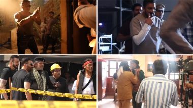 Baap: Sanjay Dutt Shares BTS Video of Upcoming Action-Entertainer Co-Starring Mithun Chakraborty, Sunny Deol, Jackie Shroff (Watch Video)