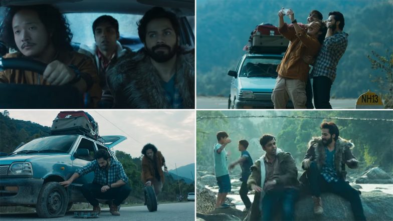 Bhediya Song Baaki Sab Theek: Varun Dhawan, Abhishek Banerjee and Paalin Kabak's Friendship Is the Highlight of This Fun Track (Watch Video)