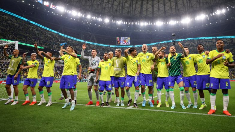 Brazil 2–0 Serbia, FIFA World Cup 2022: Richarlison Brace Helps Brazil Secure Dominating Victory Over Serbia in Group G Clash (Watch Video Highlights)