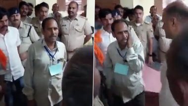 Video: Chandra Prakash Joshi, BJP MP From Rajasthan’s Chittorgarh Slaps Government Employee in Public