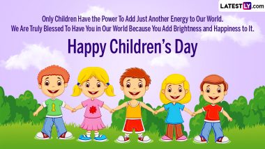Happy Children’s Day 2022 Wishes: Share WhatsApp Messages, SMS, HD Images and Wallpapers To Celebrate the Special day