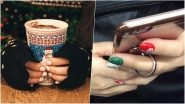 Easy Christmas 2022 Nail Art Ideas & Tutorials: From Subtle Wreath Design to Jazzy Santa Nail Manicure, Here's How You Can Style Your Nails for the Holidays