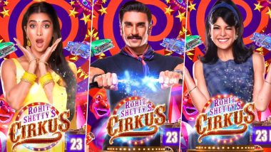 Cirkus: Makers Drop First Look Of Ranveer Singh, Pooja Hegde, Jacqueline Fernandez and Others Ahead Of Its Trailer Launch (View Motion Poster)