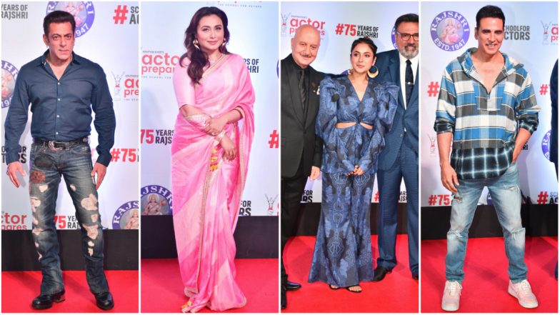 Uunchai: Salman Khan, Rani Mukerji, Shehnaaz Gill, Akshay Kumar and More Celebs Join Special Screening of Anupam Kher, Boman Irani-Starrer (View Pics & Video)