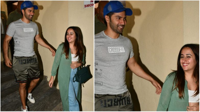 Bhediya: Natasha Dalal Photographed With Varun Dhawan at the Screening of His Upcoming Film (Watch Video)