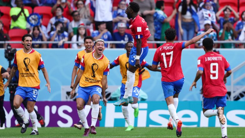 Japan 0–1 Costa Rica, FIFA World Cup 2022: South Americans Edge Past Blue Samurai in Group E Clash (Watch Goal Video Highlights)