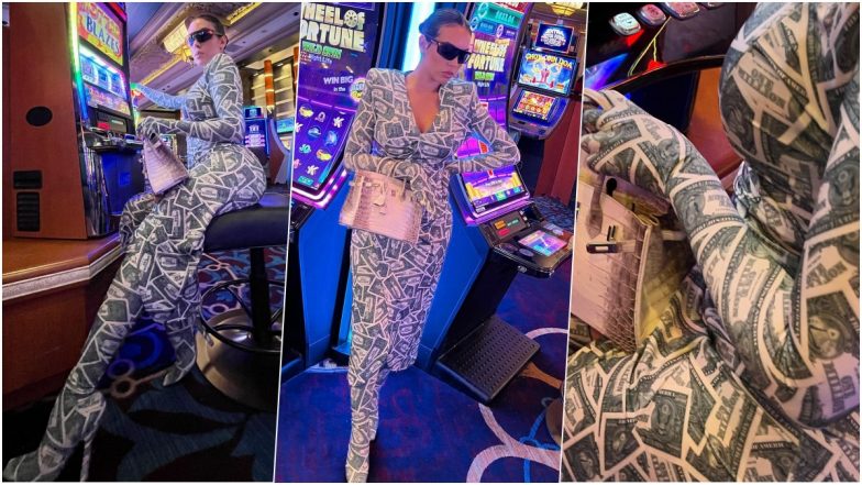 Cristiano Ronaldo’s Hot Girlfriend Georgina Rodriguez Dons Dollar Bill-Print Trench and Boots in New Instagram Photos