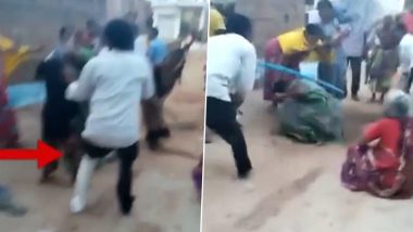 MP Shocker: Woman Brutally Thrashed By In-Laws Over Allegedly Breaking Husband’s Leg in Gwalior, Case Registered After Video Goes Viral