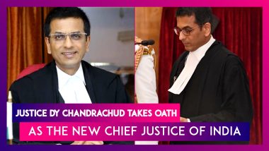 Justice DY Chandrachud Takes Oath As The New Chief Justice Of India In The Rashtrapati Bhavan