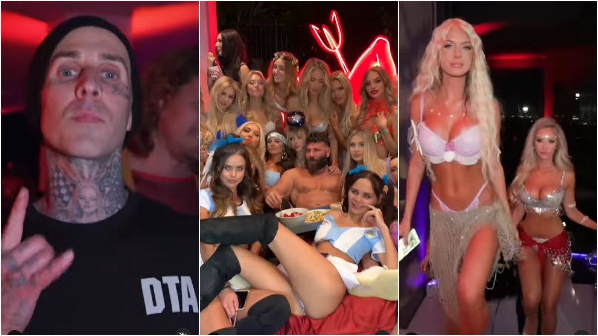 Dan Bilzerian NSFW Stripper Party Video Shows Travis Barker, Wild Half-Naked Girls and Notorious Playboy Getting Wild! 👍 LatestLY pic