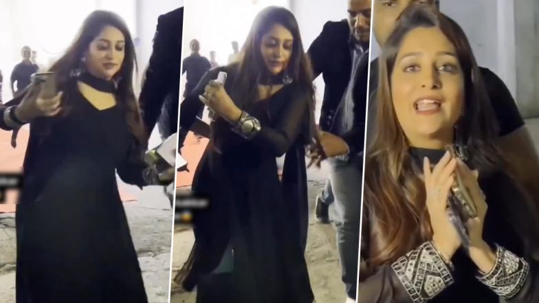 Dipika Kakar Gets Angry at a Man Who Saves Her From Falling, Netizens Ask ‘Why So Much of Attitude?’ (Watch Video)