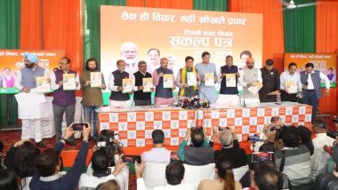MCD Elections 2022: BJP Launches Manifesto for Civic Body Polls, Mimics Several Promises From 2017 Sankalp Patra