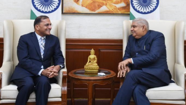 Chief Election Commissioner Arun Goel Calls on Vice President Jagdeep Dhankar at His Residence