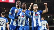 Arsenal 1&ndash;3 Brighton, Carabao Cup 2022&ndash;23: Gunners Knocked Out in Shock Defeat at Home (Watch Goal Video Highlights)
