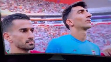 Iran Players Refuse To Sing National Anthem Before FIFA World Cup 2022 Match Against England As Protest Against Clerical Regime at Home