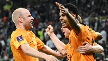 Senegal 0–2 Netherlands, FIFA World Cup 2022: Dutchmen Ride on Late Goals To Secure Hard-Fought Win Over African Champions (Watch Goal Video Highlights)