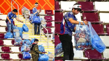 Japan Beat Germany 2-1 and Japanese Fans Clean Up Khalifa International Stadium Post Match, Both The Team and Their Supporters Shine at FIFA World Cup Qatar 2022! (View Pics)