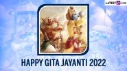 Gita Jayanti 2022 Wishes & HD Images: WhatsApp Messages, Wallpapers and SMS To Share for Celebrating the Birth of Bhagavad Gita on Gita Mahotsav