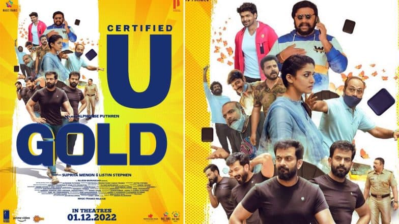 Gold: Prithviraj Sukumaran and Nayanthara’s Film Gets U Certificate; Release Date Confirmed for December 1