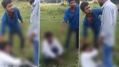 Uttar Pradesh Shocker: Man Thrashed, Urinated Upon in Gang Rivalry in Gonda; FIR Registered (Disturbing Video)