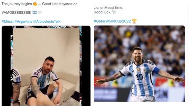 Good Luck Lionel Messi and Argentina Images and Messages Go Viral for Argentina vs Saudi Arabia FIFA World Cup Qatar 2022 Match