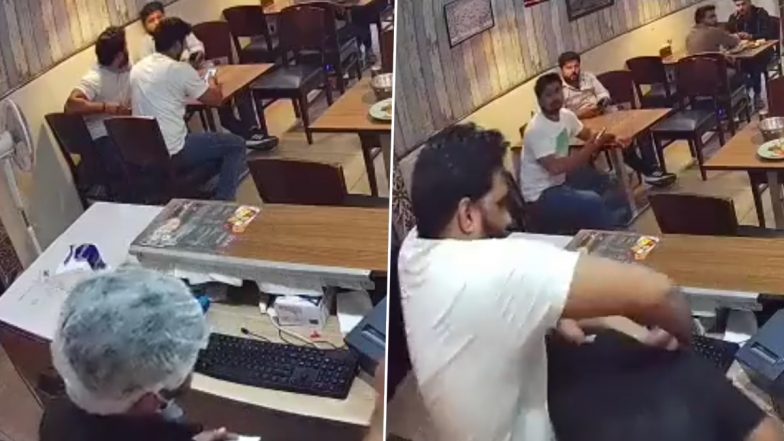 Video: Man Thrashes Restaurant Staffer After Biryani Order Gets Delayed in Greater Noida