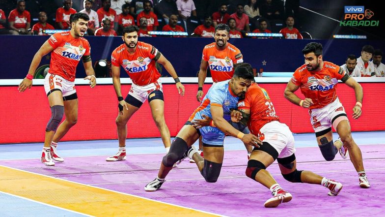 UP Yoddhas vs Gujarat Giants, PKL 2022 Live Streaming Online on Disney+Hotstar: Watch Free Telecast of Pro Kabaddi League Season 9 on TV and Online