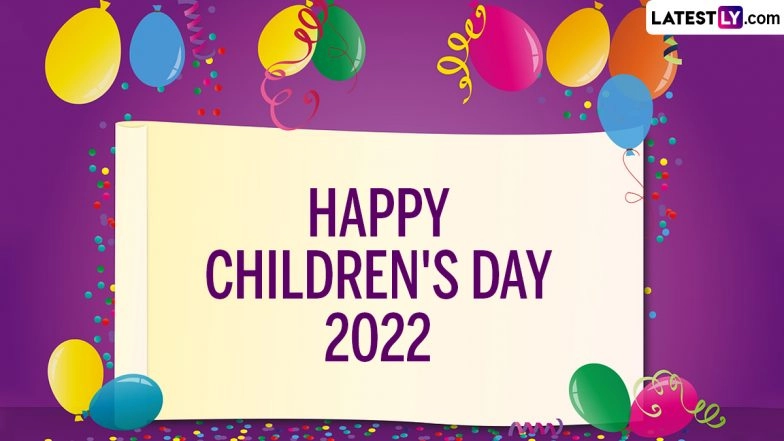 Happy Children’s Day 2022 Images & Bal Diwas HD Wallpapers for Free Download Online: WhatsApp Status and Quotes Video for Celebrating the Day With Little Kids