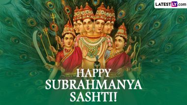 Subrahmanya Sashti 2022 Greetings & Images: Messages, Wishes and SMS To Celebrate the Festival Devoted to Lord Subrahmanya