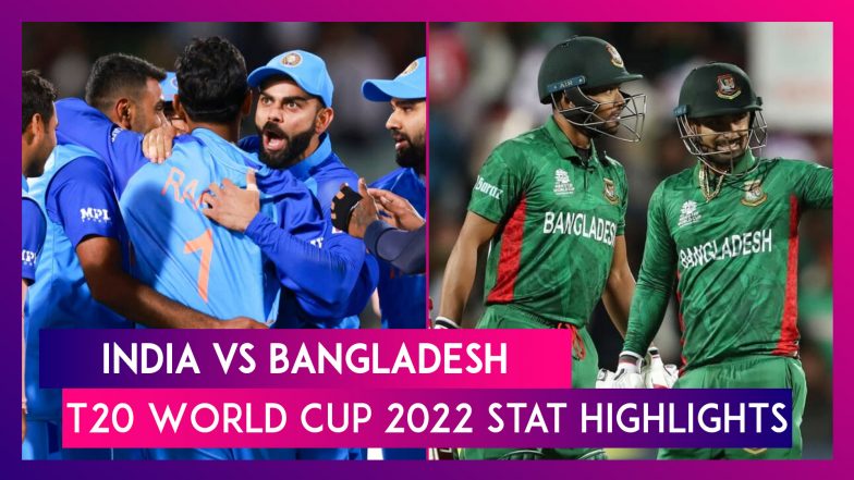 IND Vs BAN T20 World Cup 2022 Stat Highlights: India Return To Winning ...