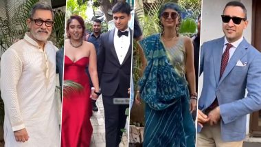 Ira Khan Engaged to Nupur Shikhare! Aamir Khan, Kiran Rao, Imran Khan and Others Attend the Ceremony in Style (Watch Video)