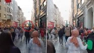 Istanbul Blast: Explosion on Pedestrian Istiklal Avenue in Turkey, Several Injured (Watch Video)