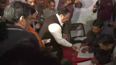 Himachal Pradesh Assembly Elections 2022: BJP President JP Nadda Casts His Vote in Bilaspur for Vidhan Sabha Polls