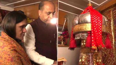 Himachal Pradesh Assembly Elections 2022: CM Jairam Thakur and His Family Offer Prayers in Mandi Ahead of Casting Their Votes