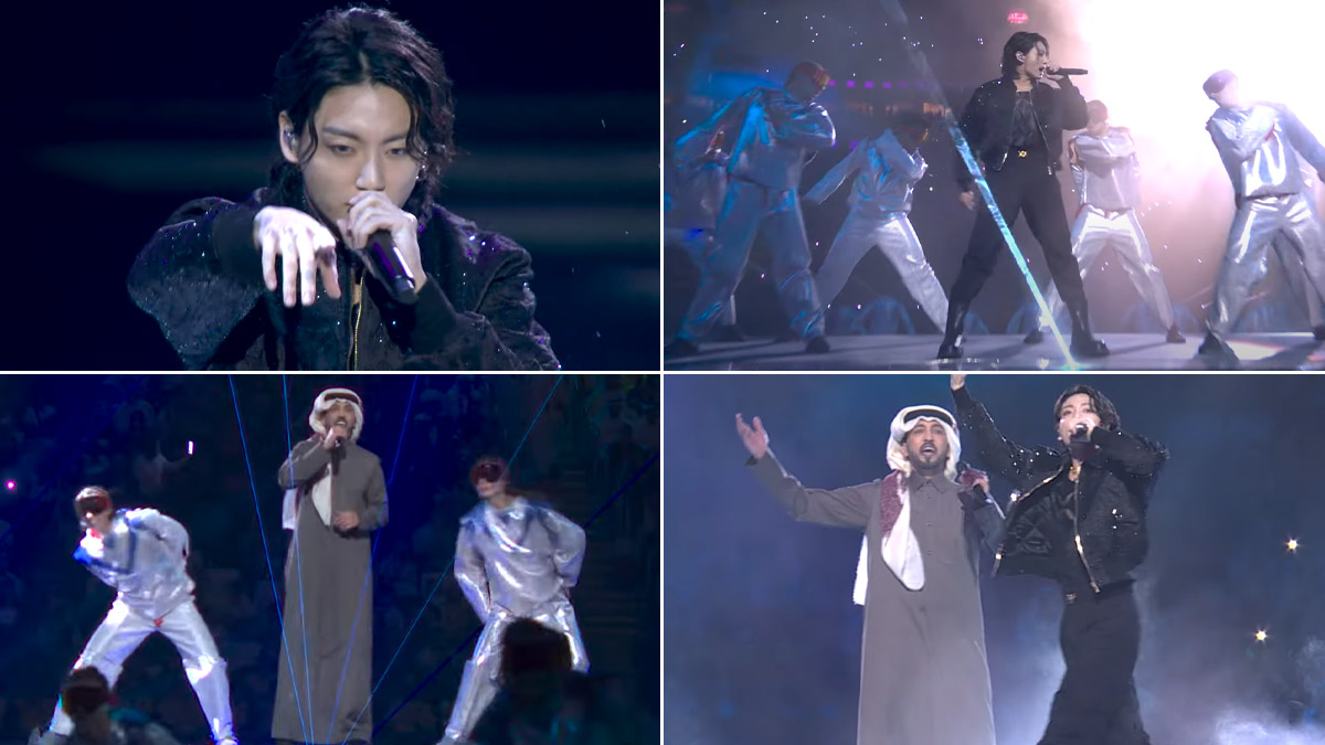 Watch Full Video of BTS Jungkooks FIFA World Cup Qatar 2022 Opening Ceremony Performance on Dreamers Song 👍 LatestLY