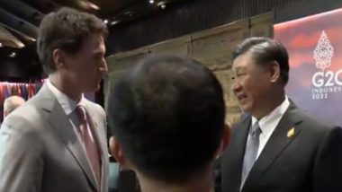 G20 Summit 2022: Justin Trudeau-Xi Jinping Heated Exchange of Words at Bali Caught on Camera (Watch Video)