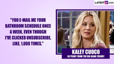 Kaley Cuoco Birthday Special: 10 Hilarious The Big Bang Theory Quotes of the Star That Proved Penny Was the Smartest and Funniest of the Gang!