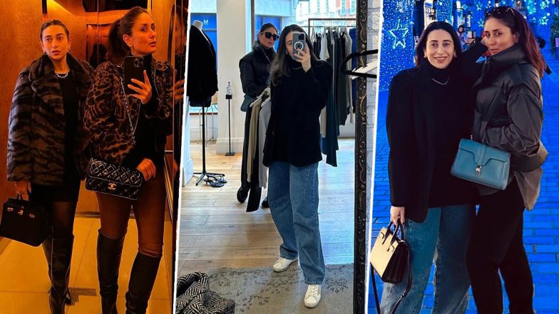 Kareena Kapoor Khan and Karisma Kapoor Shell Out Winter Fashion Goals During Their London Vacay (View Pics)