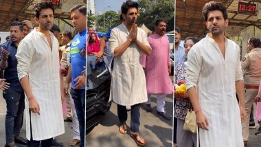 Kartik Aaryan Seeks Blessings With His Parents at Siddhivinayak Temple on His 32nd Birthday (Watch Video)