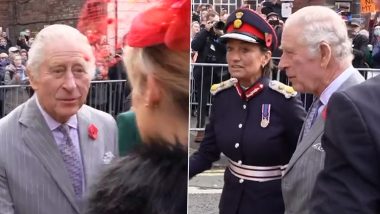 Viral Video: Man Throws Eggs at King Charles III and Queen Consort Camilla in Northern England, Detained