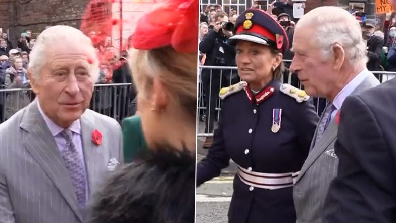 Viral Video: Man Throws Eggs at King Charles III and Queen Consort Camilla in Northern England, Detained