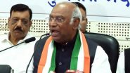 Gujarat Assembly Elections 2022: Congress Sacrificed Two Prime Ministers in Terror Fight, Says Mallikarjun Kharge; Counters PM Narendra Modi’s Accusation