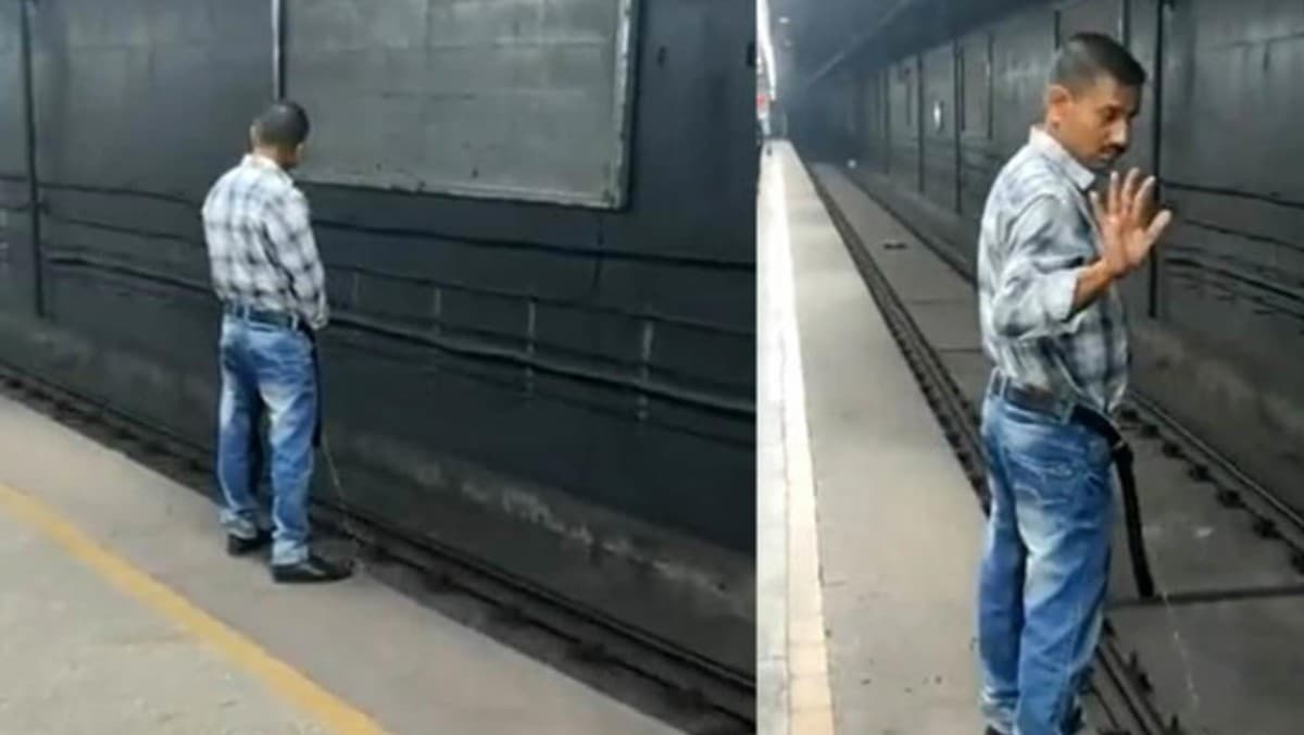 India News | Man Urinating on Delhi Metro Tracks, Video Goes Viral | 📰 ...