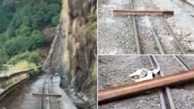 Matheran Toy Train's Alert Drivers Avert Major Accident by Spotting Metal Rails and Rods on Tracks, Stop Train in Nick of Time (Watch Video)