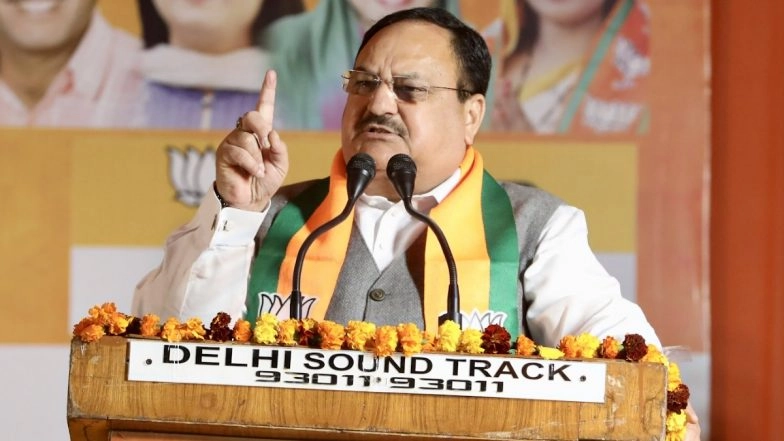 MCD Elections 2022: JP Nadda Goes Door to Door in Delhi’s Wazirpur, Urges People To Vote for BJP in Municipal Corporation Polls