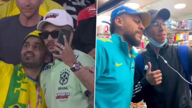 Neymar’s Doppelganger Spotted in Qatar! Brazilian Star’s Lookalike Goes Viral Among Fans at FIFA World Cup 2022 (See Pics and Videos)