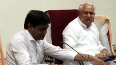 Rajasthan Health Minister Parsadi Lal Meena Tells Zila Parishad CEO To ‘Get Out’ Over Unsatisfactory Response (Watch Video)