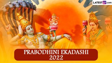 Prabodhini Ekadashi 2022 Messages & Images: Happy Dev Uthani Ekadasi Wishes, Lord Vishnu HD Wallpapers, Quotes and SMS To Celebrate the Holy Day Falling During Kartik Month