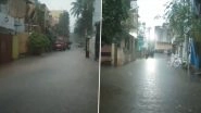 Puducherry Rains: Heavy Downpour Leads to Waterlogging in Several Areas, Holiday Announced for Schools and Colleges (Watch Video)